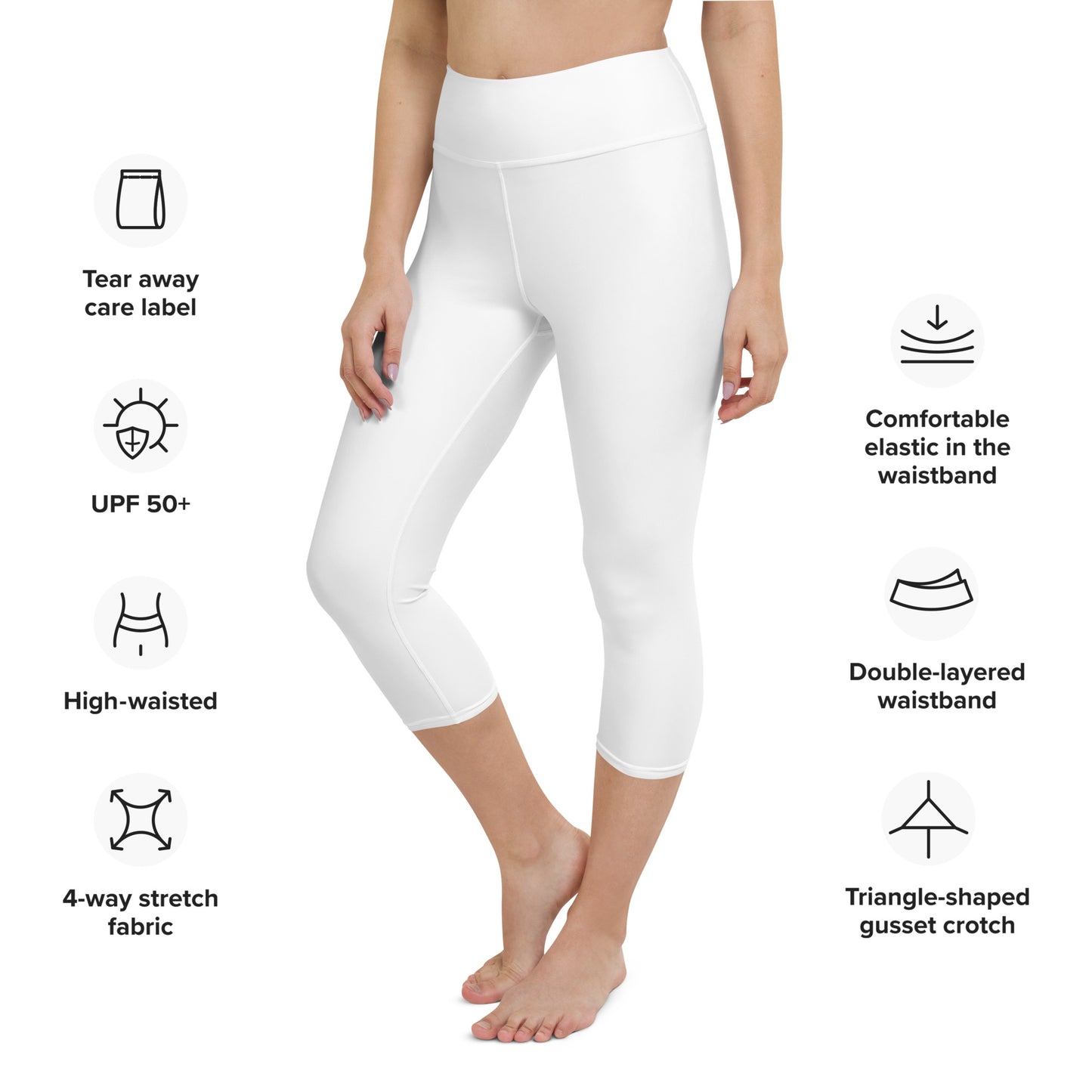 BLUUM White Capri Leggings